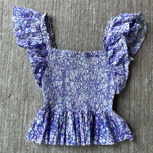 Love the Label: smocked ruffle square neck top - Picture 7 of 9